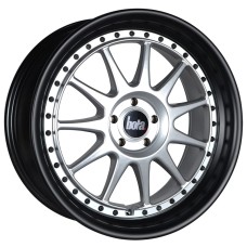 BOLA B4 18x8.0 SILVER MATT BLACK LIP